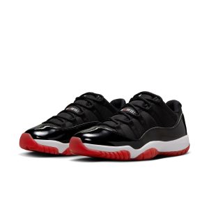 air jordan 11 retro low black/varsity red white fv5104 006