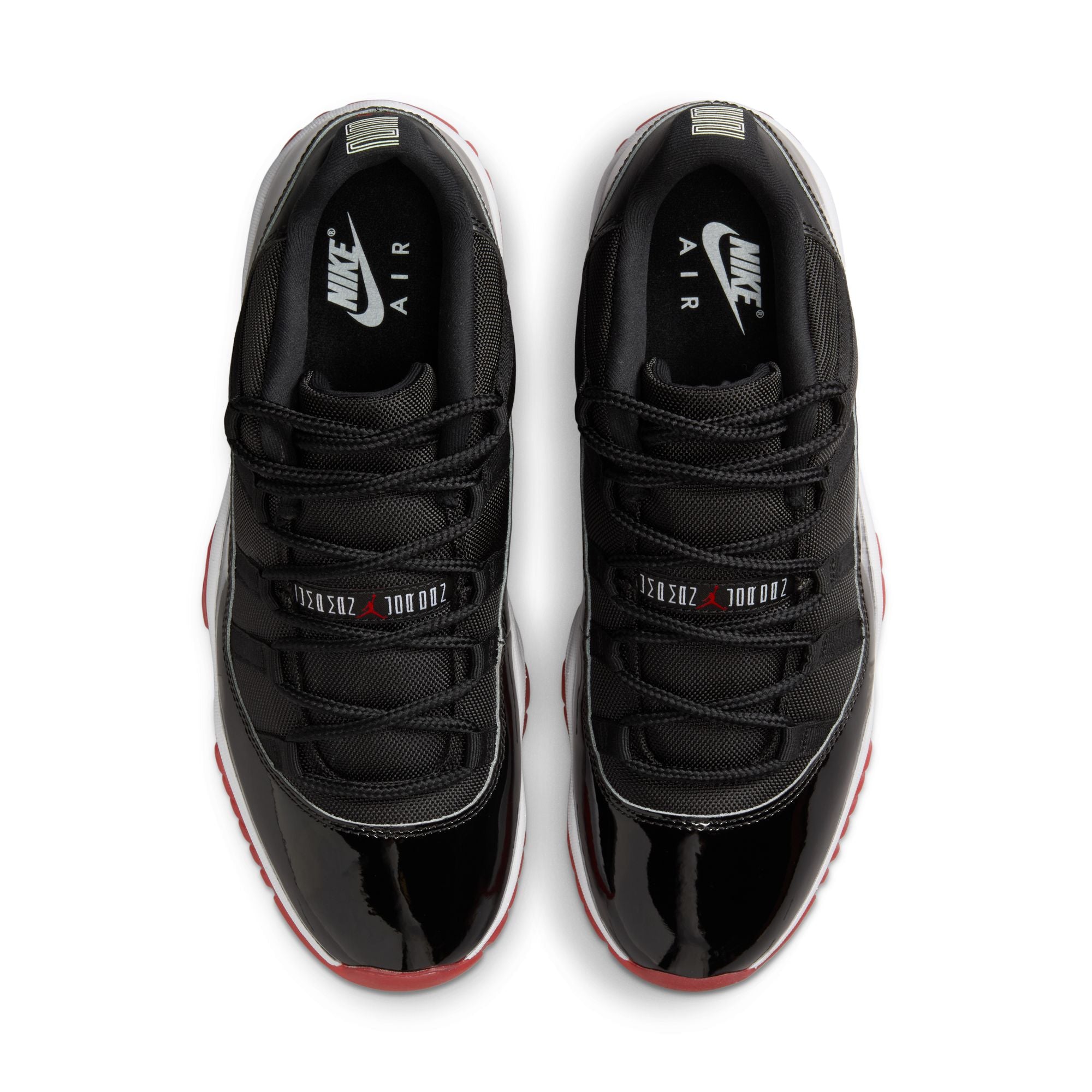 air jordan 11 retro low black/varsity red white fv5104 006