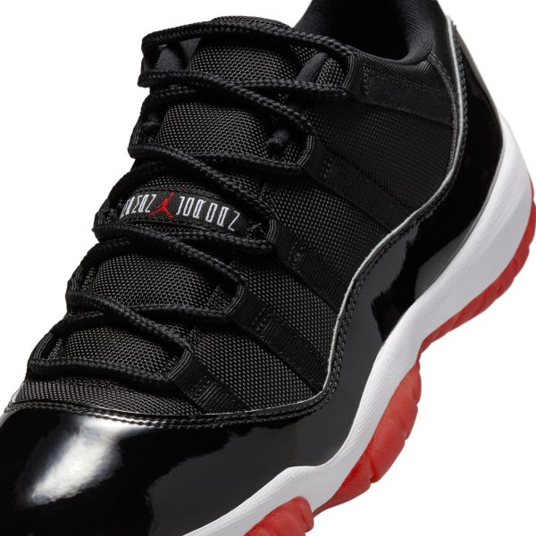 air jordan 11 retro low black/varsity red white fv5104 006