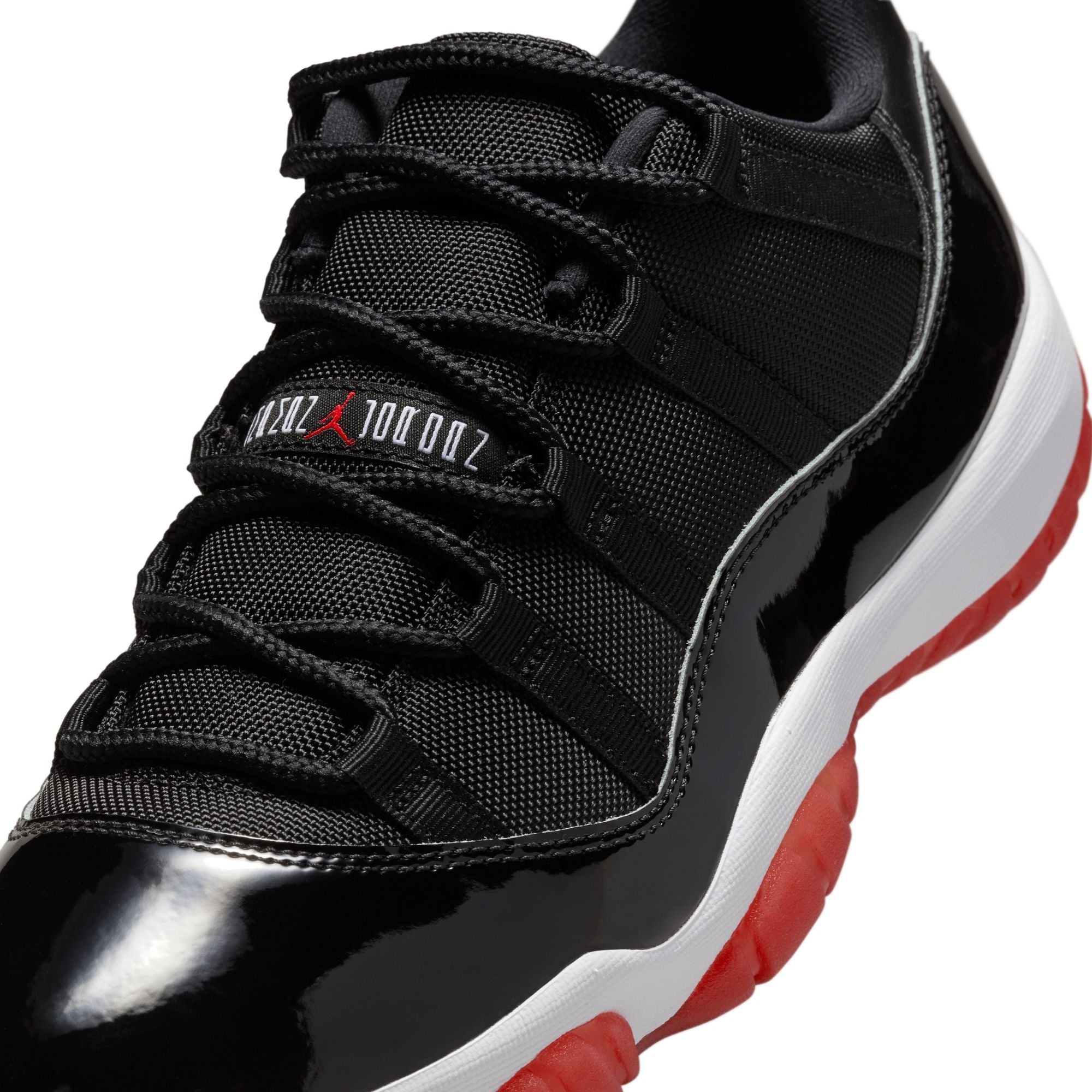 air jordan 11 retro low black/varsity red white fv5104 006