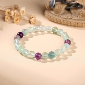 exclusive: rainbow fluorite healing bracelet