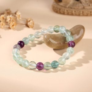 exclusive: rainbow fluorite healing bracelet