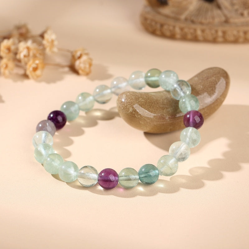 exclusive: rainbow fluorite healing bracelet