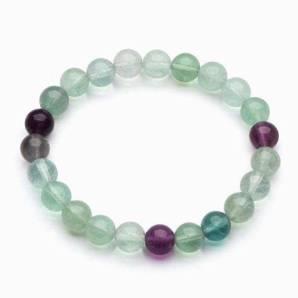 exclusive: rainbow fluorite healing bracelet