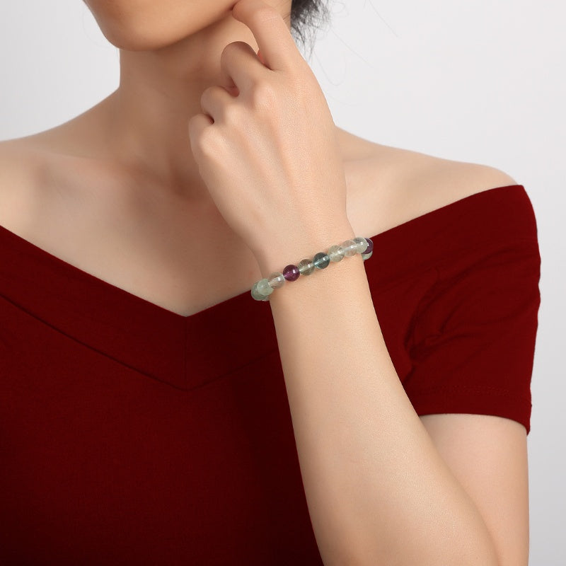 exclusive: rainbow fluorite healing bracelet